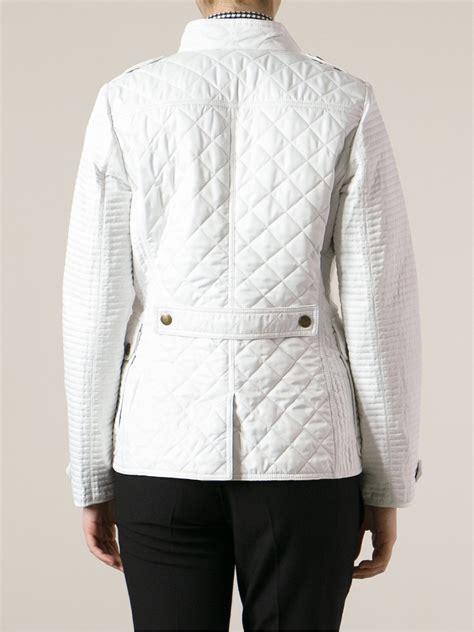 burberry white quilted coat|Burberry quilted jacket outlet price.